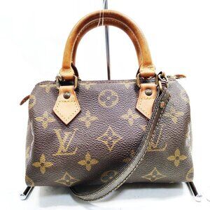 Louis Vuitton Nano Speedy Brown Monogram Handbag